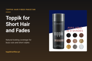 Toppik Hair Fiber bottle for short hair, buzz cuts and fades