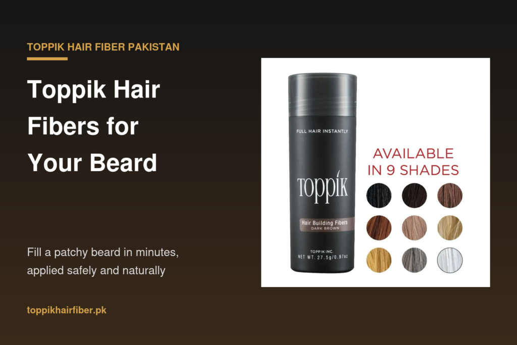 Toppik hair fibers bottle for filling a patchy beard