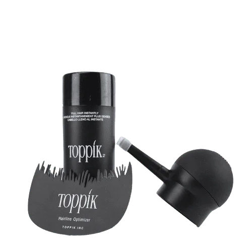 Toppik hair fiber 3in1 set with 27.5g bottle, spray applicator and hairline comb